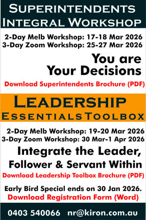 Kiron Superintendents and Kiron Leadership Essentials Toolbox Training Workshop
